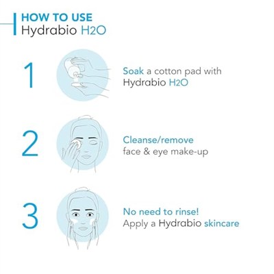 Bioderma Hydrabio H2o Kuru Ciltler için Nemlendirici Micellar Makyaj Temizleme Suyu Yüz ve Göz Çevresi Kullanımına Uygun