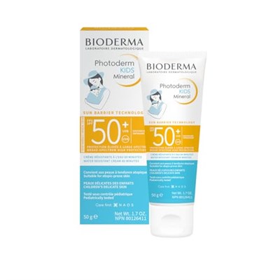 Bioderma Photoderm Pediatrics Mineral SPF50+ Yenidoğan Bebek, Çocuk Çok Yüksek Korumalı Güneş Kremi 50 gr