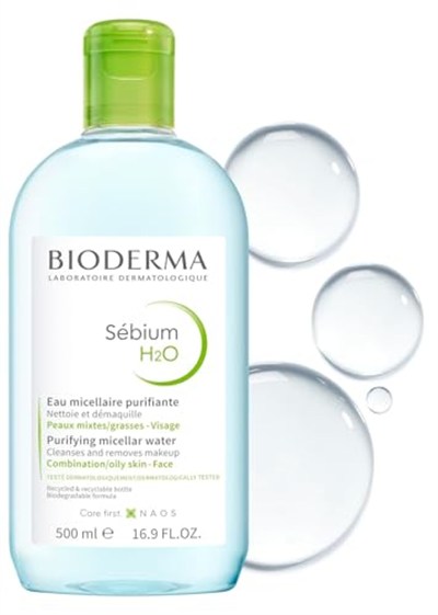 Bioderma Sebium H2O Karma, Yağlı ve Akne Eğilimli Ciltler için Micellar Makyaj Temizleme Suyu