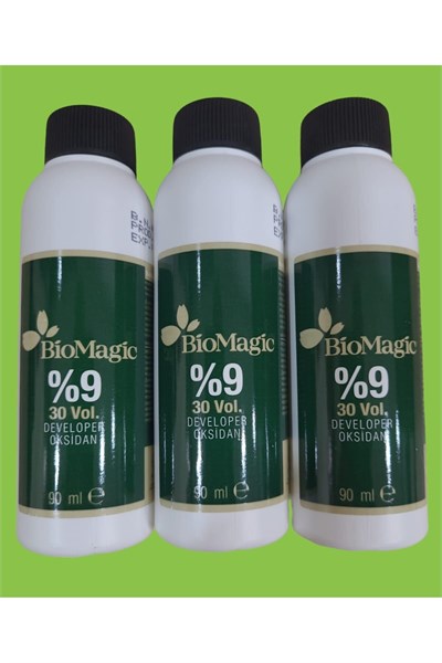 BioMagic %9 30 Volum Developer Oksidan, 90 ml x 3 Adet, Sıvı Peroksit