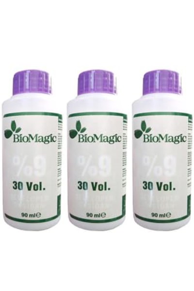 BioMagic Developer Peroksit-Oksidan 30 Volüm (%9) 90 ml, 3 Adet