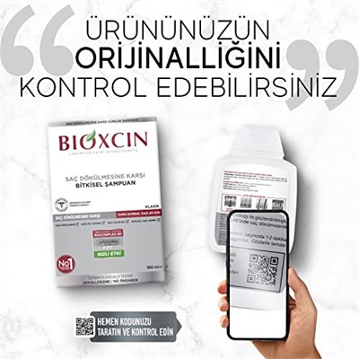 Bioxcin Klasik Bitkisel Kuru ve Normal Saçlar için 3x300 ml Saç Dökülmesine Karşı Şampuan