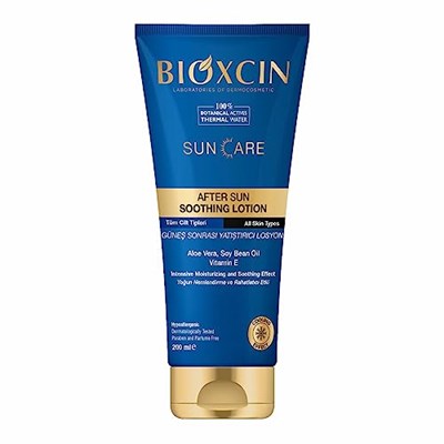 Bioxcin Sun Care Güneş Sonrası Krem Yatıştırıcı Nemlendirici Koruyucu, Aloe Vera Soya Yağı, Vitamin E, 200 ml