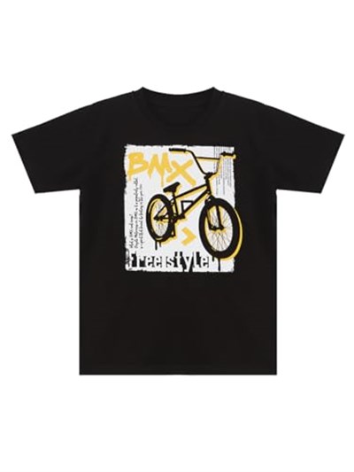 Bisiklet Erkek Çocuk T-shirt Kapri Şort Takım
