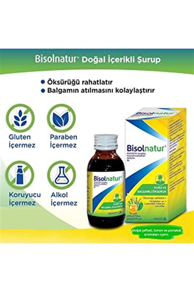 Bisolnatur Bal İçeren Doğal Öksürük Şurubu (1)