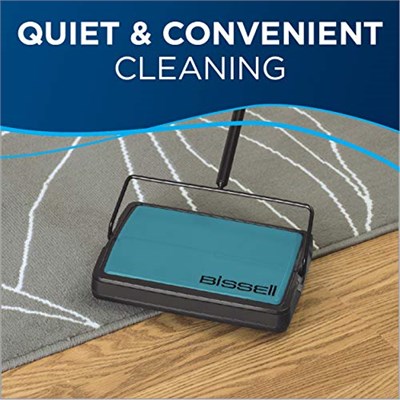 Bissell Easy Sweep Kompakt Halı ve Zemin Süpürgesi, 2484A, Camgöbeği