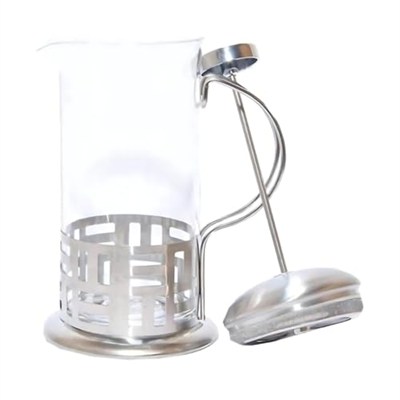 Bitki Çayı Demleme Filtresi ve Kahve Demliği - 350ml French Press Çay Potu