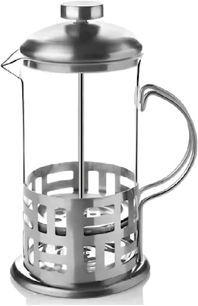 Bitki Çayı Demleme Filtresi ve Kahve Demliği - 350ml French Press Çay Potu