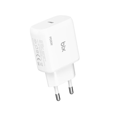 Bix BXCL20TA 20W PD Süper Hızlı Type-C Şarj Cihazı, Type-C’den Lightning’e Kablosuyla iPhone 17 serisi, iPhone 16 serisi, iPhone 15 serisi 14/14 Pro/14 Pro Max, iPad 9 ve Fazlasıyla Uyumlu