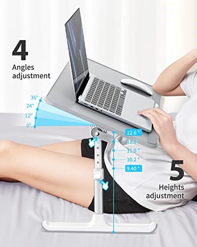Bix Saiji AL33 Yükseklik ve Açı Ayarlı Laptop Standı Ergonomik ve Katlanabilir Çekmeceli Çalışma Masası