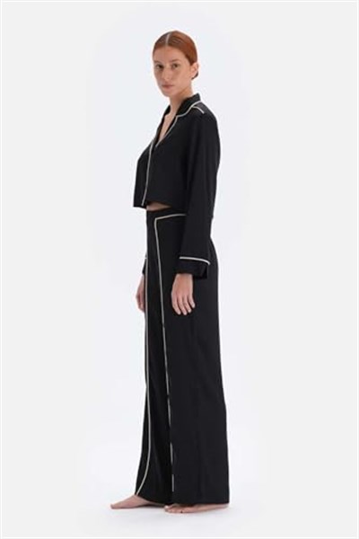 BİYE DETAYLI BRIDE SATEN PİJAMA TAKIM