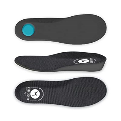 Black Deer 4 CM Topuk Yükseltici, Tam Boy Uzatıcı Tabanlık, Boy Uzatan, Sert Yüzey, Unisex Siyah Small
