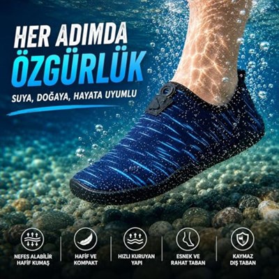 Black Deer Hayal Çok Amaçlı Plaj ve Deniz Ayakkabısı
