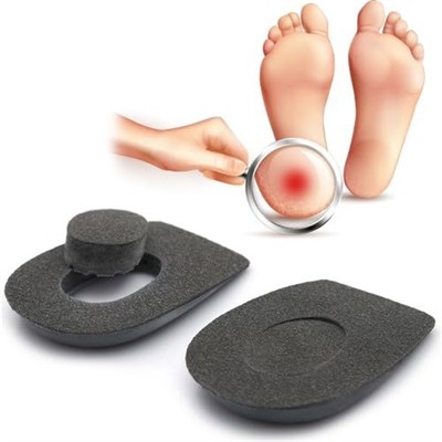 Black Deer Heelspur (Epin Topukluk) Gri Topuk Dikeni Tabanlık Gri L