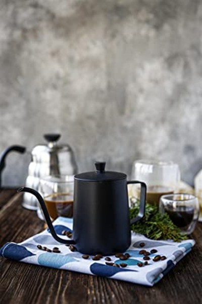 Black Goat Home Barista Mini Drip Kettle Kapaklı 600 ml (Kahve Demleme İbriği)