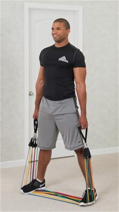 Black Mountain Products Ultimate Resistance Band Set w Guide