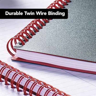 Black n Red Defter, Ciltli, Premium Optik Kağıt, Scribzee Uygulaması Uyumlu, Çevre Dostu, Dayanıklı Spiral Cilt, 11
