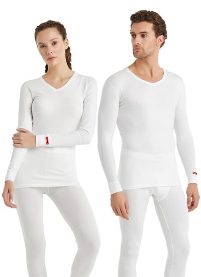 Blackspade 1257 Unisex Termal Tişört 2. Seviye (Beyaz, XXL)