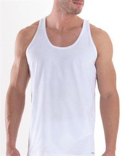 Blackspade Erkek Atlet 2li Paket Loose Fit 9225 - Beyaz