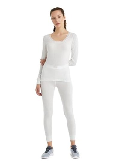 Blackspade Kadın Uzun Kol Level 1 Beyaz Thermal C8T6N2O1
