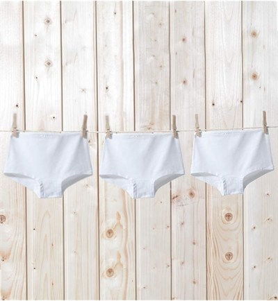 Blackspade Kız Çocuk Boxer 3lü- Paket 1295 - Beyaz
