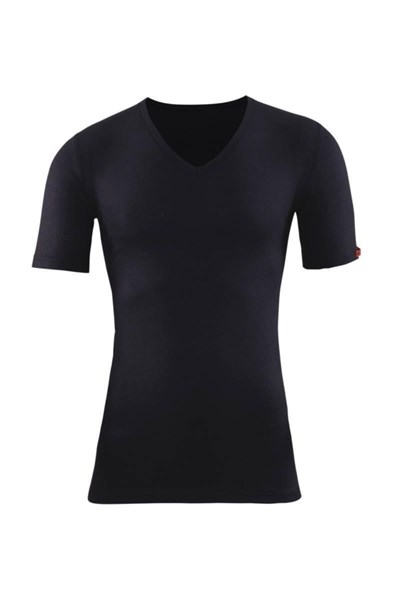 Blackspade Unisex Siyah Yarım Kol V Yaka Thermal İçlik 1263