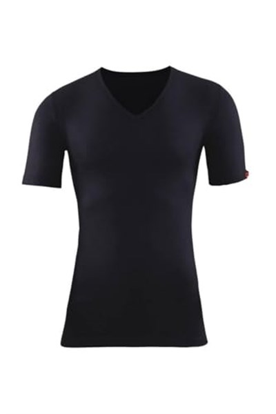 Blackspade Unisex Siyah Yarım Kol V Yaka Thermal İçlik 1263