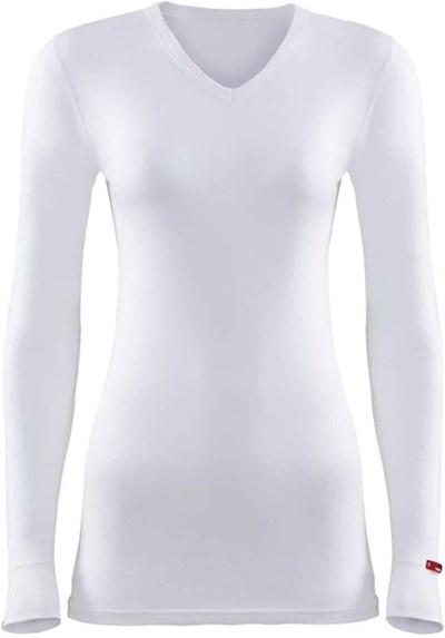 Blackspade V Yaka Beyaz Unisex Uzun Kol Thermal 1257