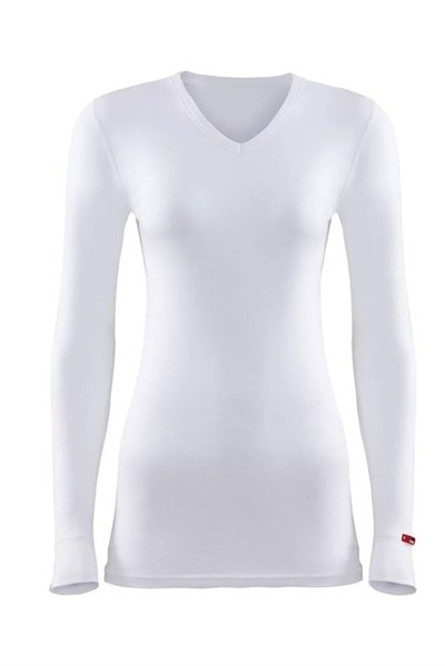 Blackspade V Yaka Beyaz Unisex Uzun Kol Thermal 1257