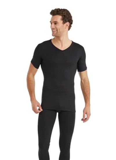 Blackspade V Yaka Kısa Kol Siyah Unisex Termal İçlik C3T6N2O1