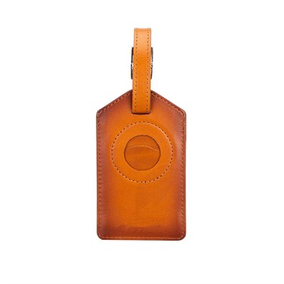 Bloominbag Airconrad Voyage Luxe Tan Deri Airtag Bagaj & Bavul Etiketi