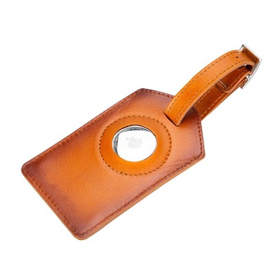 Bloominbag Airconrad Voyage Luxe Tan Deri Airtag Bagaj & Bavul Etiketi