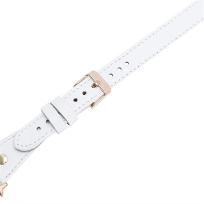 Bloominbag Alpine Double Tour Ivory White Hakiki Deri Apple Watch Kordonu - 44/45/46/49mm