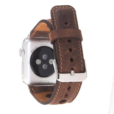 Bloominbag Alpine Heritage Saddle Hakiki Deri Apple Watch Kordonu - 44/45/46/49mm