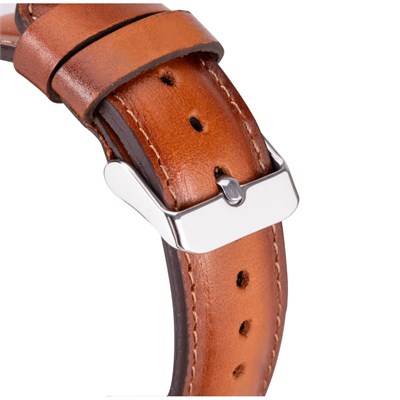 Bloominbag Alpine Siena Tan Hakiki Deri Apple Watch Kordonu - 44/45/46/49mm