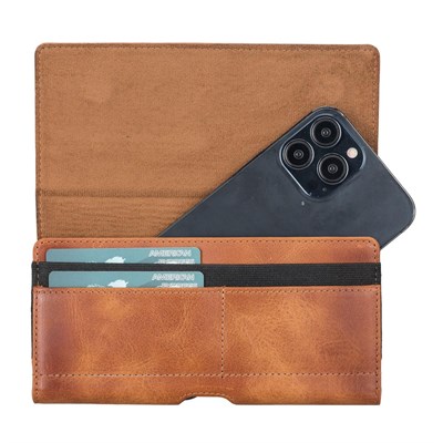 Bloominbag Arc Clip Heritage Tan Leather 6.1