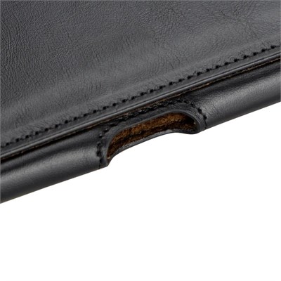 Bloominbag Arc Clip Onyx Black Leather 6.9