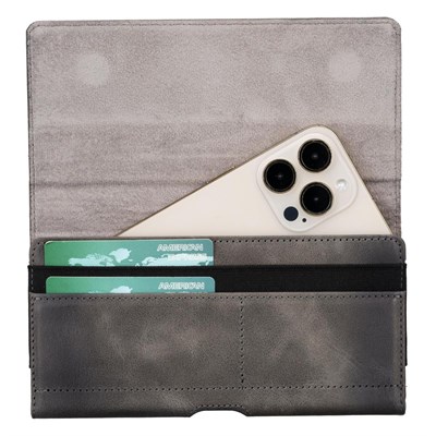 Bloominbag Arc Clip Sandstone Gray Leather 6.1