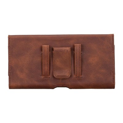 Bloominbag Arc Clip Vintage Saddle Leather 6.9