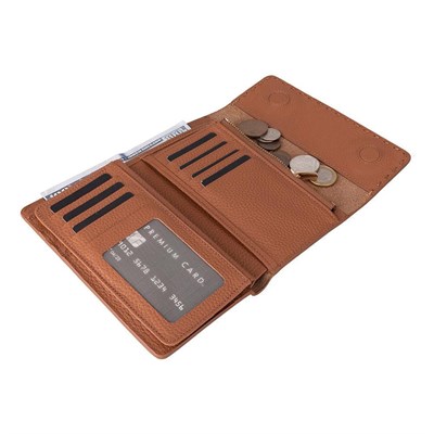 Bloominbag Arc Wallet Heritage Tan Hakiki Deri Kartlıklı Manyetik Cüzdan