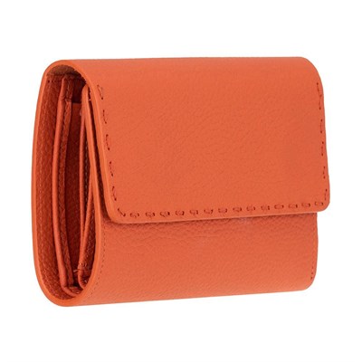Bloominbag Arc Wallet Terracotta Pebble Hakiki Deri Kartlıklı Manyetik Cüzdan