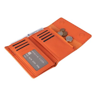 Bloominbag Arc Wallet Terracotta Pebble Hakiki Deri Kartlıklı Manyetik Cüzdan