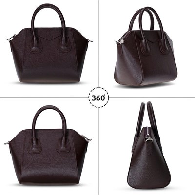 Bloominbag Aria Walnut Brown Small Hakiki Deri Kadın El & Omuz Çantası