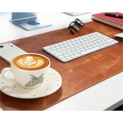Bloominbag Atelier 91 Golden Tan Leather Desk Mat - Medium
