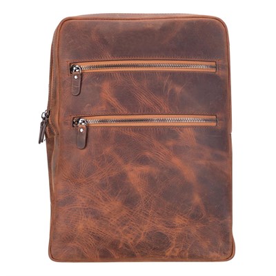 Bloominbag Atelier Heritage Saddle Hakiki Deri Laptop Sırt Çantası – 16” Uyumlu