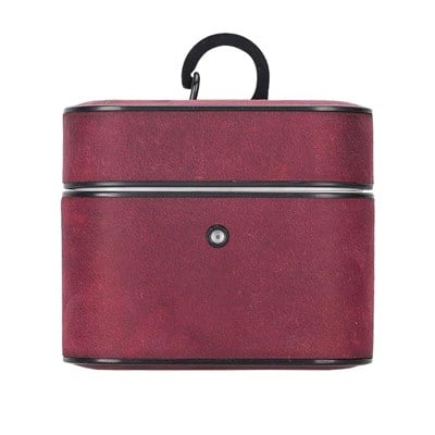 Bloominbag Aurel Clip Fuchsia Bloom Hakiki Deri Airpods 3 Kılıfı – Airpods 3 Uyumlu Charm Case