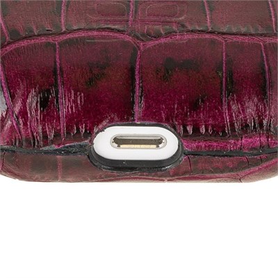 Bloominbag Aurel Hook Burgundy Hakiki Deri Airpods Pro Kılıfı – Airpods Pro 1 & 2 Uyumlu