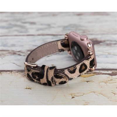 Bloominbag Avilla Leopard Wild Deri Apple Watch Band (44/45/46/49mm)