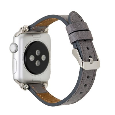 Bloominbag Avilla Stone Gray Deri Apple Watch Band (44/45/46/49mm)