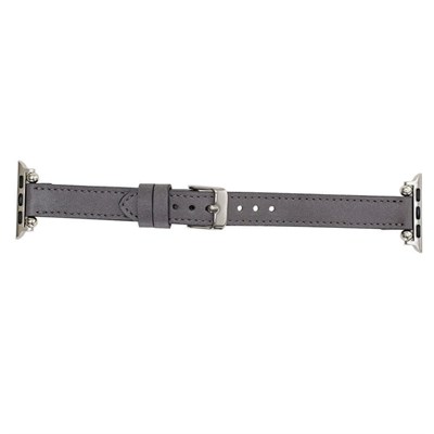 Bloominbag Avilla Stone Gray Deri Apple Watch Band (44/45/46/49mm)